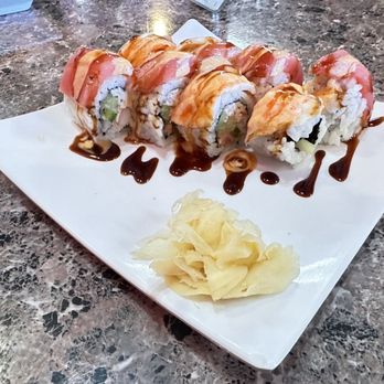 Sushi Go - a plate of sushi on a table - Japanese Near Me - Flower Mound, Texas
