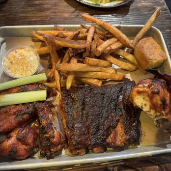 Dinosaur Bar-B-Que - Chicken ribs trio, but get the fries! - Barbeque Near Me - Brooklyn, New York