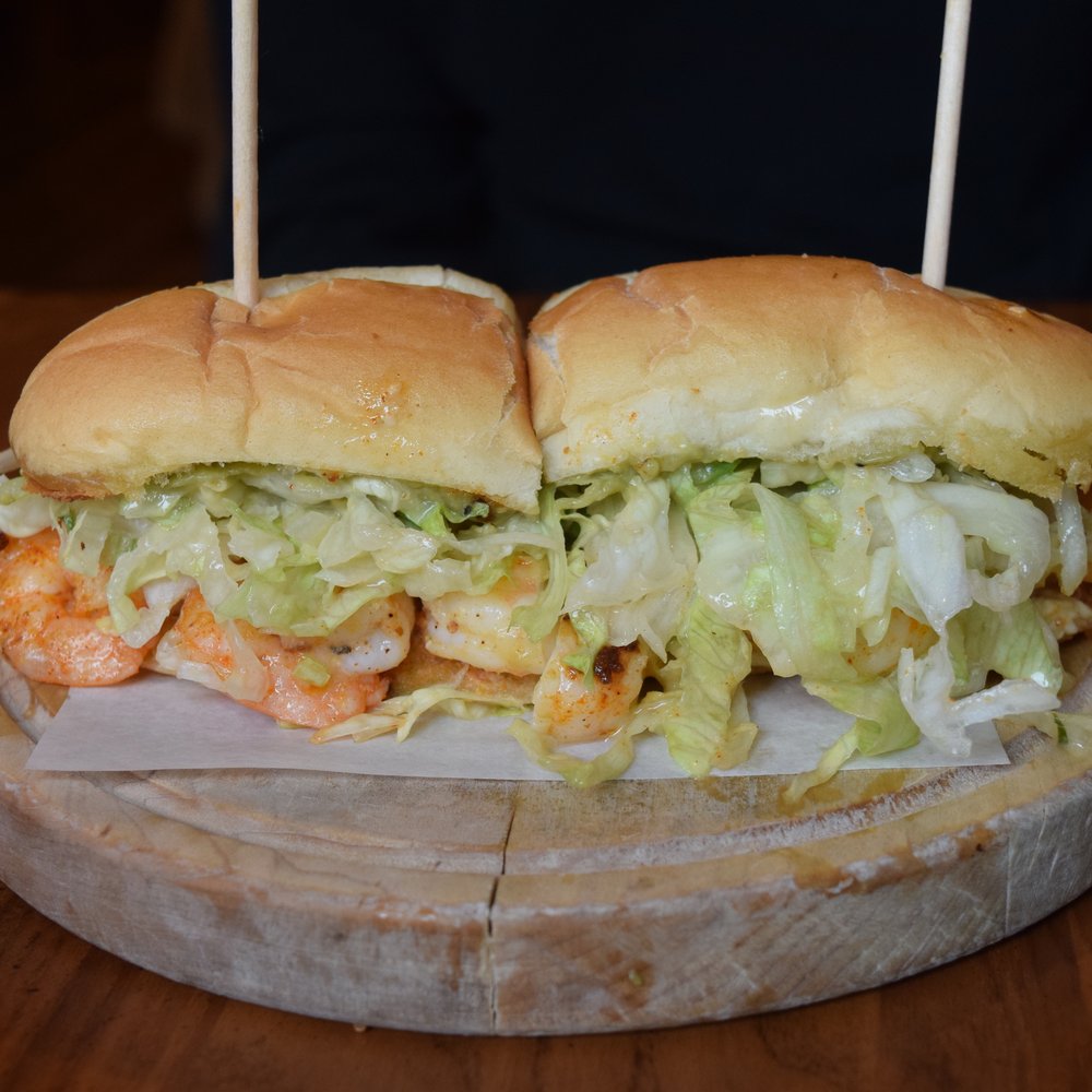 The Eagle OTR - Blackened Shrimp Po Boy Sandwich - American Near Me - Cincinnati, Ohio The Eagle OTR - Blackened Shrimp Po Boy Sandwich - American Near Me - Cincinnati, Ohio