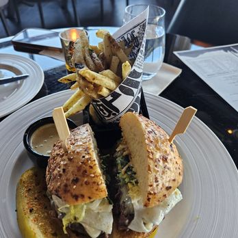 Ascend Prime Steak & Sushi - wagyu burger, served with nori fries - Sushi Bars Near Me - Bellevue, Washington Ascend Prime Steak & Sushi - wagyu burger, served with nori fries - Sushi Bars Near Me - Bellevue, Washington