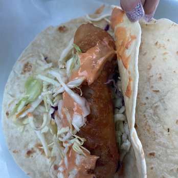 Tuza Taco - Big Mahi Mahi Fish Taco - Toasted Flour Tortilla - Tacos Near Me - Atlanta , Georgia