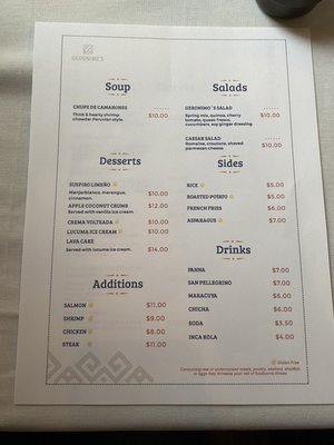 Menu photo 1 Geronimo’s Ambler, PA