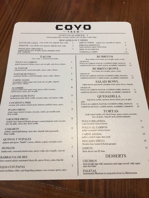 Menu photo 8 Coyo Taco Miami, FL