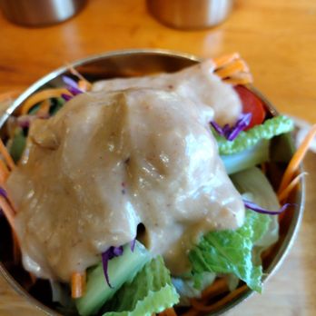 The Thonglor New York - house salad -the bowl is maybe 6 inches deep -big serving - Thai Near Me - New York, New York