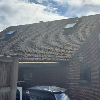 Rain Proof Roofing - Mossy Rear Before - Roofing Near Me