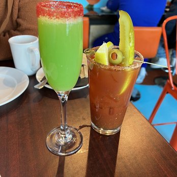 Mimosas - Grinch Mimosa and Bloody Mary (not loaded) - American Near Me - Denver, Colorado