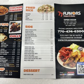 77 Flavors Wings & Philly - Menu - Chicken Wings Near Me - Stockbridge, Georgia 77 Flavors Wings & Philly - Menu - Chicken Wings Near Me - Stockbridge, Georgia
