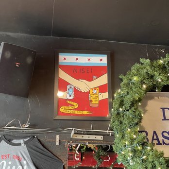 Nisei Lounge - a wreath, t - shirt, and cd player - Dive Bars Near Me - Chicago, Illinois Nisei Lounge - a wreath, t - shirt, and cd player - Dive Bars Near Me - Chicago, Illinois