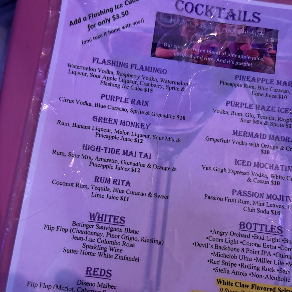 Drink Menu Drink Menu