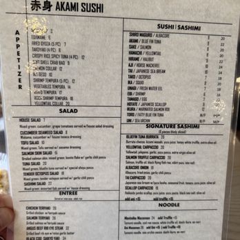Akami Sushi - Menu - Sushi Bars Near Me - Arcadia, California Akami Sushi - Menu - Sushi Bars Near Me - Arcadia, California