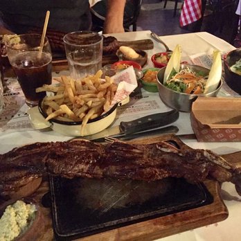 La Cabrera - Half rack of ribs. Papas Fritas in the background. Most overpriced fries ever! Ribs were great - Steakhouses Near Me - Buenos Aires, C La Cabrera - Half rack of ribs. Papas Fritas in the background. Most overpriced fries ever! Ribs were great - Steakhouses Near Me - Buenos Aires, C