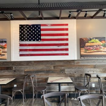 Sourdough & Co.  - God Bless America and this great place! Love the American flag!! :)) - Salad Near Me - Daly City, California