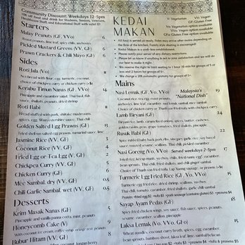 Kedai Makan - Menu - Malaysian Near Me - Seattle, Washington Kedai Makan - Menu - Malaysian Near Me - Seattle, Washington