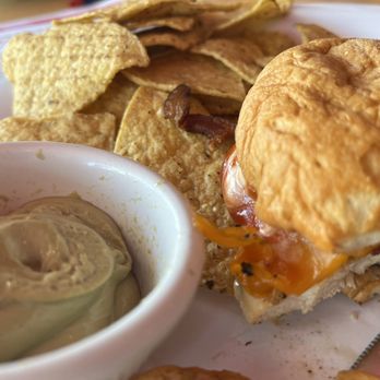 Pink Pony - Chicken BLT with GF Bun - New American Near Me - Mackinac Island, Michigan Pink Pony - Chicken BLT with GF Bun - New American Near Me - Mackinac Island, Michigan