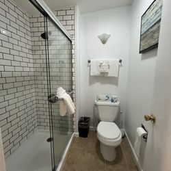 Inn at Haystack Rock - Small bathroom. Clean.