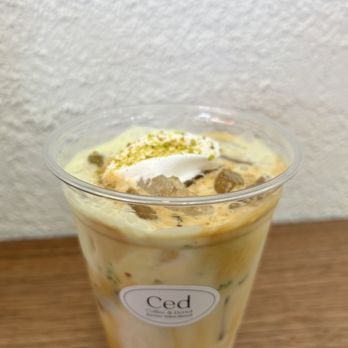 Ced Coffee & Donut - Pistachio einspanner - Coffee & Tea Near Me - Westminster, California Ced Coffee & Donut - Pistachio einspanner - Coffee & Tea Near Me - Westminster, California