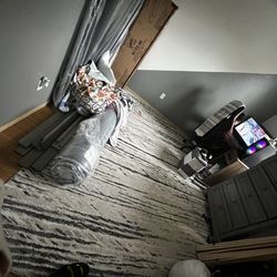Ashley Store - Some parts of the bunk bed, while we sleep in the floor