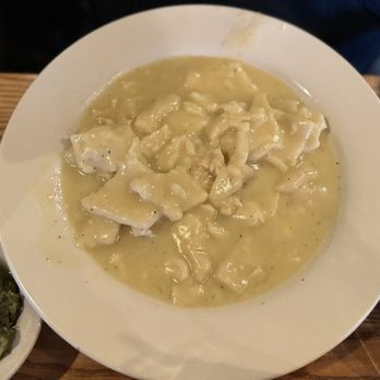 Cracker Barrel Old Country Store - Chicken and dumplings with collard greens and beans - Breakfast & Brunch Near Me - Tinley Park, Illinois