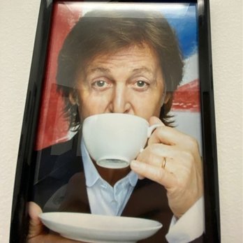 The Painted Teacup - Paul McCartney and his tea.  :-) - Paint-Your-Own Pottery Near Me - Frisco, Texas