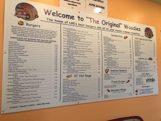 Menu photo 6 Woodies Drive-In Ship Bottom, NJ