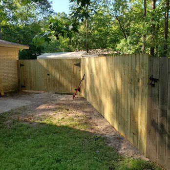 Fencing Done Wright - Previous fence removal and replaced with new 6ft privacy fence with 12ft double swing gate - Fences & Gates Near Me Fencing Done Wright - Previous fence removal and replaced with new 6ft privacy fence with 12ft double swing gate - Fences & Gates Near Me