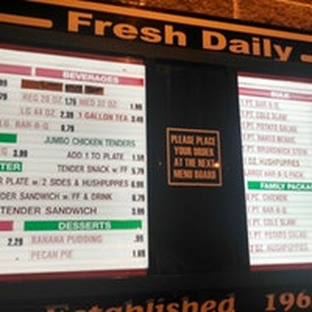 Smithfield's Chicken 'N Bar-B-Q - Menu - Barbeque Near Me - Shallotte, North Carolina