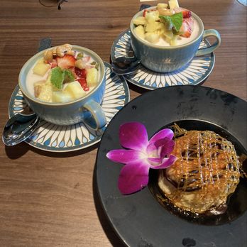 Star Leaf - tropical panna cotta coconut cup (2x), slow-drip vietnam coffee flan - Asian Fusion Near Me - Pasadena, California
