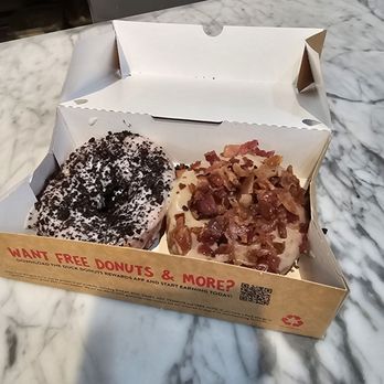 Duck Donuts - Cookie crumble and maple bacon delicious - Donuts Near Me - Las Vegas, Nevada