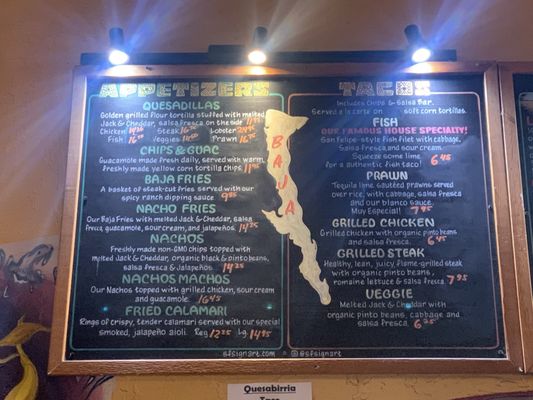 Menu photo 2 Baja Taqueria Oakland, CA