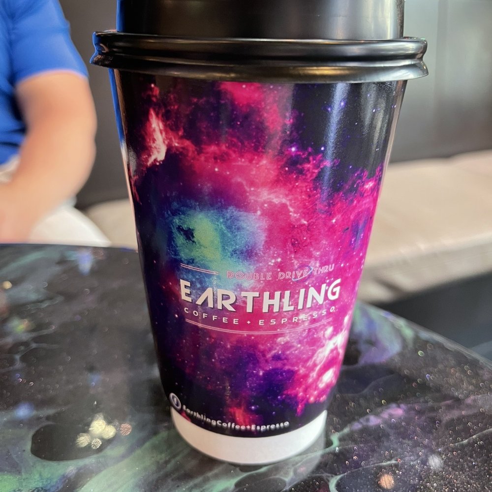 a coffee cup on a table