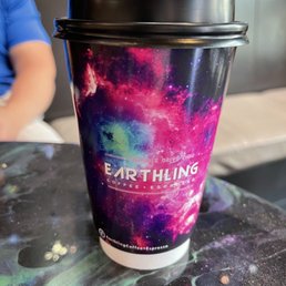 a coffee cup on a table