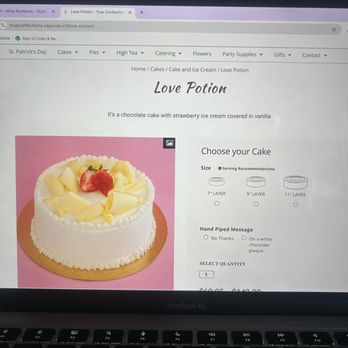 True Confections - The description after I complained about my cake. - Desserts Near Me - Vancouver, British Columbia
