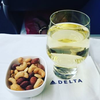 Delta Air Lines - Chardonnay to knock me out...en route back home. - Airlines Near Me - Honolulu, Hawaii