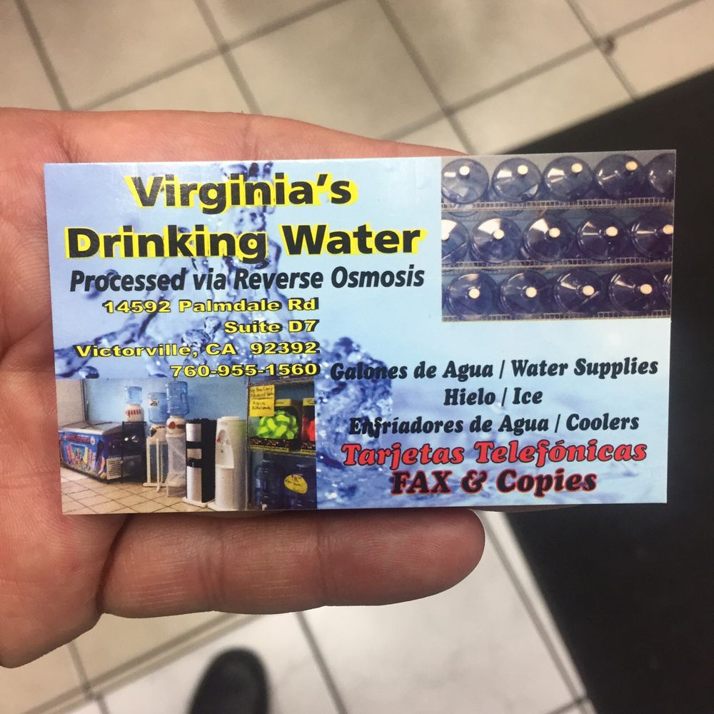 Virginia's Drinking Water - Water just as crisp as the Spark guys but a fraction of the price! - Water Stores Near Me - Victorville, California Virginia's Drinking Water - Water just as crisp as the Spark guys but a fraction of the price! - Water Stores Near Me - Victorville, California