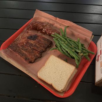 Terry Black's Barbecue - Beef ribs Green beans Jalapeño sausage - Barbeque Near Me - Dallas, Texas Terry Black's Barbecue - Beef ribs Green beans Jalapeño sausage - Barbeque Near Me - Dallas, Texas
