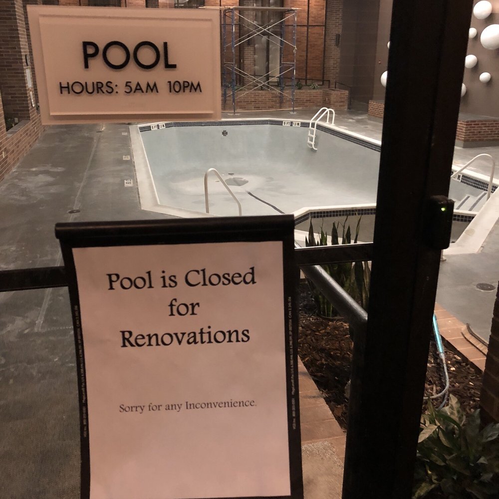 Hilton Parsippany - Pool was drained. - Hotels Near Me - Parsippany, New Jersey