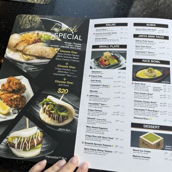 JINYA Ramen Bar - Preston Hollow - Menu - Ramen Near Me - Dallas, Texas