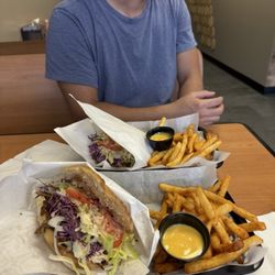 Doner Kebab - Classic Doner & Plain Seasoned Fry with Cheese Dip