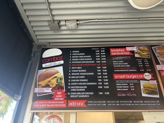 Menu photo 2 Bunz Burger Huntington Beach, CA