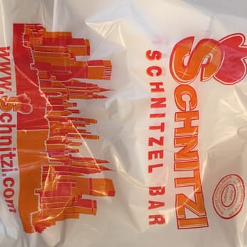Schnitzi Truck - Even their plastic bag is branded - Food Trucks Near Me - New York, New York Schnitzi Truck - Even their plastic bag is branded - Food Trucks Near Me - New York, New York