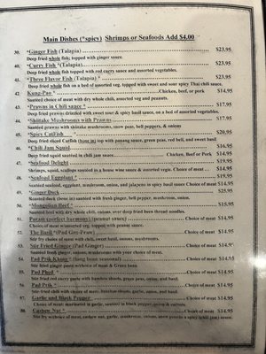 Menu photo 8 Thai Country Restaurant Clovis, CA