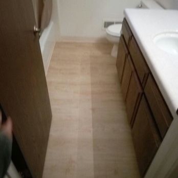 Able V Construction - Bathroom vinyl laminate install (2017) - Flooring Near Me