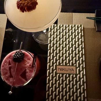 Nikuya Rooftop - Trinity Lychee Blossom and Sundance Sour cocktails - Sushi Bars Near Me - Fort Worth, Texas Nikuya Rooftop - Trinity Lychee Blossom and Sundance Sour cocktails - Sushi Bars Near Me - Fort Worth, Texas