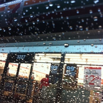 7-Eleven - rain on the window of a store - Convenience Stores Near Me - Burbank, California