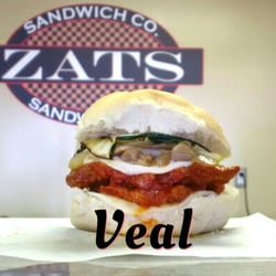 Zats Sandwich Co. - ZATS Veal sandwich cooked to order, with our house made tomato sauce topped how you like.