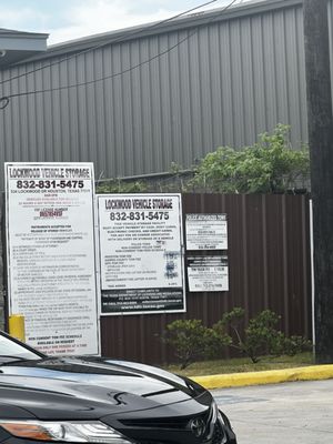 Lockwood Vehicle Storage