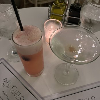 Il Cielo - Lychee Martini and Pomecolada - Italian Near Me - Beverly Hills, California Il Cielo - Lychee Martini and Pomecolada - Italian Near Me - Beverly Hills, California