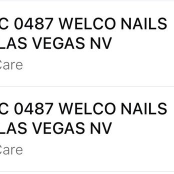 Welco Nails & Spa - I paid $103 , there's 2 transactions because i decided to get my feet done after getting my nails (I HAD TO PAY BEFORE) REMEMBER!!!!! - Skin Care Near Me - North Las Vegas, Nevada Welco Nails & Spa - I paid $103 , there's 2 transactions because i decided to get my feet done after getting my nails (I HAD TO PAY BEFORE) REMEMBER!!!!! - Skin Care Near Me - North Las Vegas, Nevada
