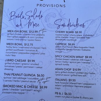 J Bird Provisions - Menu - Specialty Food Near Me - Charlevoix, Michigan J Bird Provisions - Menu - Specialty Food Near Me - Charlevoix, Michigan