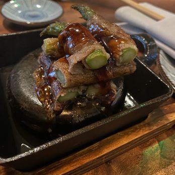 Sushi Roku - Beef ribeye wrapped asparagus - Sushi Bars Near Me - Austin, Texas Sushi Roku - Beef ribeye wrapped asparagus - Sushi Bars Near Me - Austin, Texas